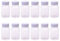 12pcs cas vide de capsule de bouteilles d'épaississement en plastique portatif vide portable avec bouchon à vis blanc (50ml/1.7oz)