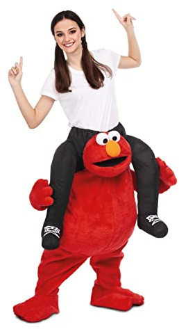 My Other Me Sesamstraße Elmo Schulterkostüm für Erwachsene