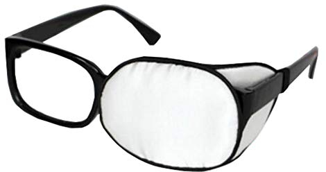 Kind/Erwachsener Sehschärfe Erholung Silk Augenmaske Ausbildung Amblyopie Strabismus Korrigierte Lazy Eye Patches für Gläser (weiß)