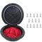 Tbest Kayak Deck Plate Kit 9 inch Hole Diameter Deck Hatch Waterproof Deck Plate Hatch Cover with Storage Bag ABS Plastic Access Cover Fishing Boat Accessory