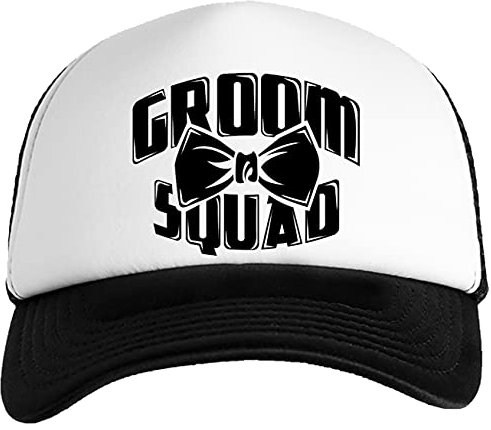 Wigoro Groom Squad Bachelor for Groomsmen Groom Crew - Groom Squad Kinder Baseball Kappe Gittergewebe Zurück Kids Cap Mesh Back