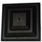 Linic Plastic Fence Post Caps for a 4 (100mm) Fence Post, Rot Proof. UK Made. Free UK Postage (3, Black)