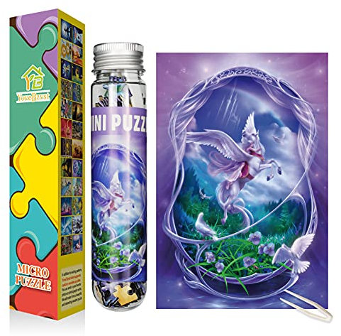 Mini Puzzles für Erwachsene, 150 Teile kleines Puzzle, herausforderndes Mikro-Puzzle schwieriges kleines Puzzle, Heimdekoration Unterhaltung 15,2x10,2 cm (150 Stück - Wunderland)