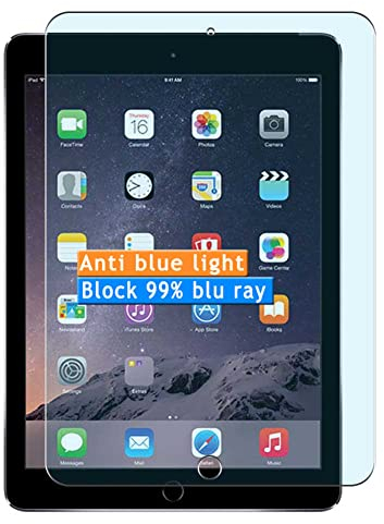 Vaxson 2 Stück Anti Blaulicht Schutzfolie kompatibel mit 2018/2017 iPad Pro 9.7 / Air2 / Air/New iPad 9.7 AIR 2 Bluelight Displayschutzfolie ( nicht Panzer Schutz Glas folie nicht PanzerGlas ) Neue