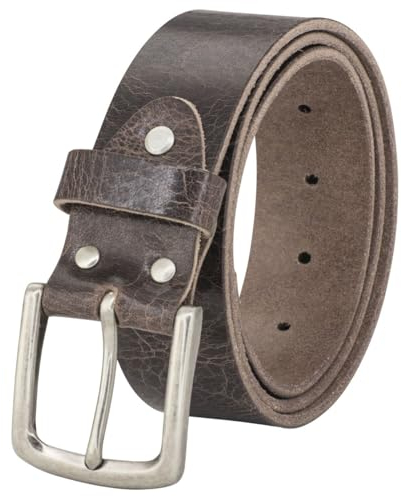 LINDENMANN Gürtel Herren Büffelleder 40 mm braun, Farbe/Color:braun, Size US/EU:Bundweite 95 cm Gesamtlänge 110 cm W 37.4 L