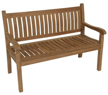 Bank Teak, Rückenlehne gebogen, 180cm