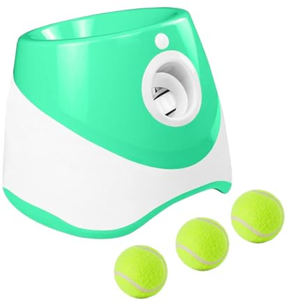 kowaku Hundeball-Wurfmaschine, automatischer Ballwerfer für Hundespielzeug, Entfernung 10–30 Fuß für kleine mittelgroße Hunde, GRÜN