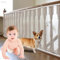 Treppen Schutznetz Kinder, Geländer Sicherheitsnetz, Treppenschutznetz für Kinder, Safety Net, Treppe Geländer Zaun Mesh, Sicherheitsnetz für Balkon, für Babys und Haustiere, Weiß(3m x 79cm)