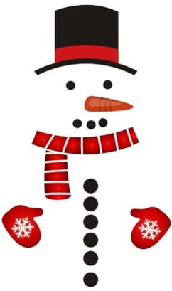 Bullpiano Christmas Snowman Refrigerator Sticker,Christmas Decorative Stickers,Snowman Fridge Decals,Xmas Door Stickers,Christmas Wall Decals,DIY Snowman Window Clings,Christmas Decoration (A)