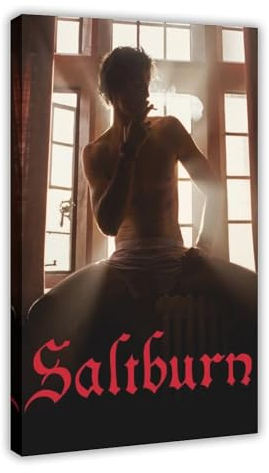 AAVEDA Filmposter Saltburn, Schlafzimmerdekoration, Sportlandschaft, Büro, Raumdekoration, Geschenk, Rahmen-Stil, 60 x 90 cm