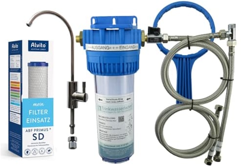 Wasserfilter VARIO-TWL Untertisch Wasserhahn komplett inkl. Filter Alvito Primus SD 0,45 µm