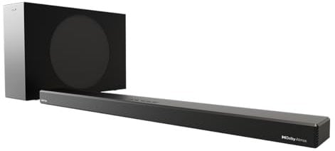 AZATOM Dolby Atmos Soundbar 2.1.2 with Wireless Subwoofer | 240W High-Resolution Surround Sound | HDMI eARC, ARC, Optical, Bluetooth | Home Theatre Audio System for 4K TVs & Movies Pulsar PR500