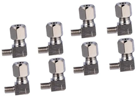 Gadpiparty 2 Sätze Robuster Kupfer-90°-kniestück-luftanschluss-schnelltrenner Für Kompressormontage 4 Stück * 2