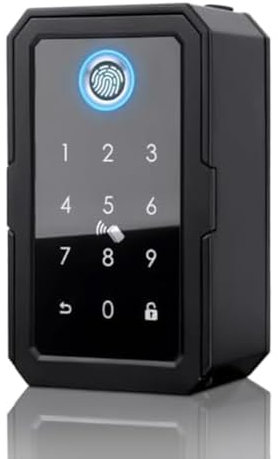 Brensty Smartkey Lock Box, Home Key Wireless Smartlock Box, Electronic Key Box App Digital Code Bluetooth Key Safe for Host Easy Install Easy to Use
