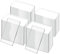 Wanjorlay 50 Stück Transparente Acryl-Tischkarten für Hochzeiten, Rechteckige Sitzkarten, Namensschild, Geburtstagsfeier, DIY-Zubehör-Set