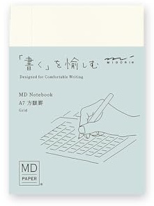 Midori 15346006 - Taccuino MD, formato A7, a righe quadrate