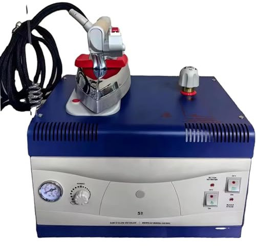 Estación De Planchado Con Generador De Vapor De Hierro De 2400 W, Plancha De Vapor Eléctrica Industrial Con Manómetro, Ajuste La Temperatura De La Plancha Entre 150-230 ℃, Equipada Con 4 Dispositivos