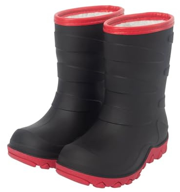 FUNCOO PLUS Mädchen Jungen Winter Warm Fleece gefüttert Gummistiefel Kinder Regen Schneestiefel Gummistiefel 27-38