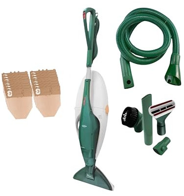 DIERRESTORE - Aspirapolvere Folletto VK131 - RIGENERATA - Manico Telescopico 3 Velocità, Setole Reversibili per Marmo & Parquet, Avvolgicavo Girevole (2 ANNI GARANZIA CON THE POINT FOLLETTO)
