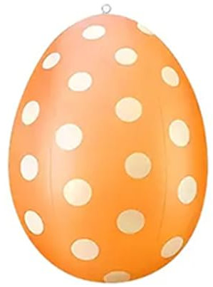 VIMAZ Osterdeko Outdoor, 40 cm Riesige Osterei-Dekorationen für den Außenbereich für Schaufenster, Warenpräsentation, Garten für Garten, Rasen, Party (Orange Farbe)