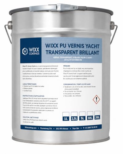 Wixx PU Yachtlack Transparent Hochglanz - 20L - transparent
