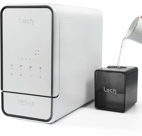 Table Top Dishwasher Capsule - Compact Dishwasher - 10 Programmes, UV Sanitation, Touch Control, Auto-drying, Baby Care & Fruit Wash, No Plumbing Required - Perfect for Small Apartments, Offices, RVs.