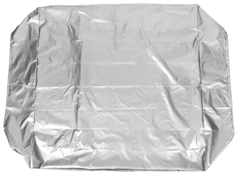 HEMOTON Oxford Cloth Sandbox Cover with Drawstring Tear Resistant Protective Garden Cover for Sand Pit Paddling Pool Lid Outdoor and Sand Table Lid and Sunproof Silver