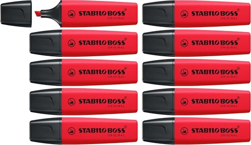 STABILO - Textmarker - BOSS ORIGINAL REALRED | 10er Pack, rot