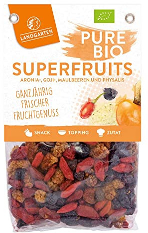 Landgarten Bio Superfruit Mix, gefriergetrocknet, 120g