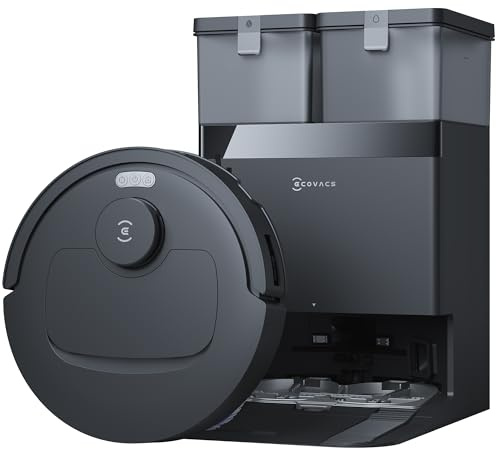 ECOVACS T30e OMNI Robot Aspirapolvere Lavapavimenti 25000 Pa | ZeroTangle 3.0, spazzola later. ARClean, Spazzola Princip. Tripla V, Stazione OMNI Svuot. Automatico, Asciugatura a 45 °C