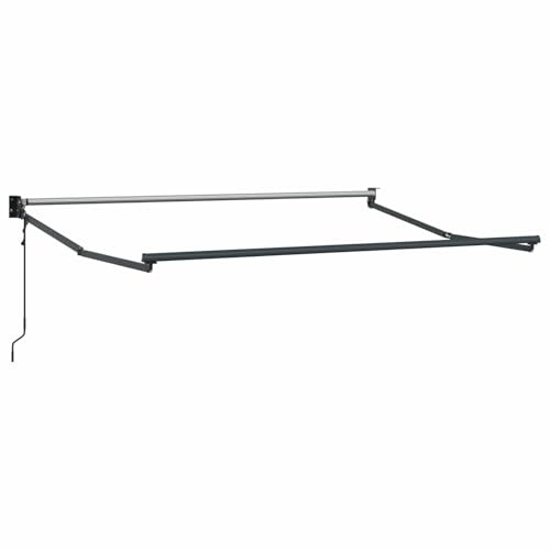 vidaXL Elektrisch einziehbare Markisenstruktur, Anthrazit, 3 x 2 m, modern, rechteckig, einziehbare Markise, Außenschatten, Gartenpavillon, Terrasse, leicht, Luft