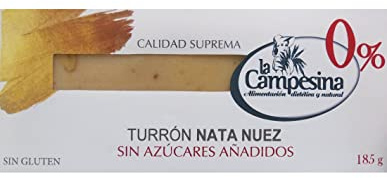 TURRON SIN GLUTEN DE NATA CON NUECES LA CAMPESINA