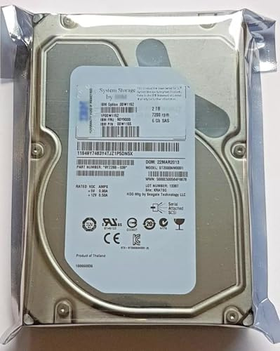 IBM 2 TB SAS 00W1152 ST2000NM0001 7200rpm HDD 3.5 interne Festplatte