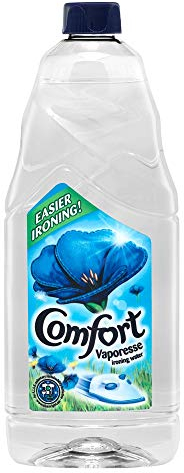 Comfort Vaporesse Fresh Sky Ironing Water prevents limescale and gives your laundry a fresh, uplifting fragrance and long-lasting freshness for easy ironing 1 L
