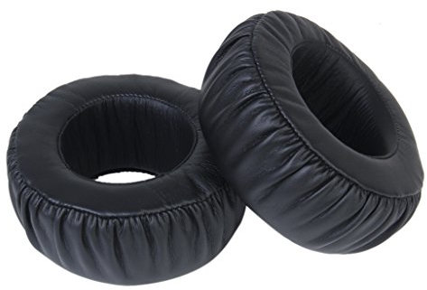 Gazechimp 1 Paar PU-Leder Ersatz-Ohrpolster Ohrkissen Pad für Sony MDR-XB700 Kopfhörer Ohrpolster schwarz