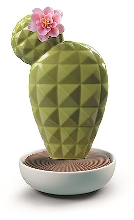 LLADRÓ Opuntia Cactus Diffuser. Gardens Of Valencia Scent. Porcelain Aroma Diffuser.
