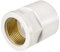 sourcing map Adaptateur de Raccord de Tuyau en PVC à Filetage Femelle en Laiton 32 mm x 3/4 NPT 2 pcs