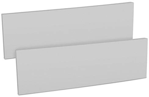 kwmobile 2X Paracolpi Garage Gommato - Set Protezione Box Auto Paraspigoli Muro - Salvaportiere Pareti 40x12cm - Strisce Autoadesive Ammortizzanti - Paraurt Grigio Scuro