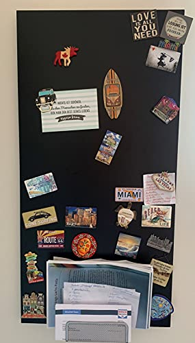 Tafelfolie magnetisch & selbstklebend | 60cm | 15 Größen l schwarz l Kreidetafel l Wandtafel Magnet Tafel l inkl. Kreidestift + 10 Magnete (60x80cm)