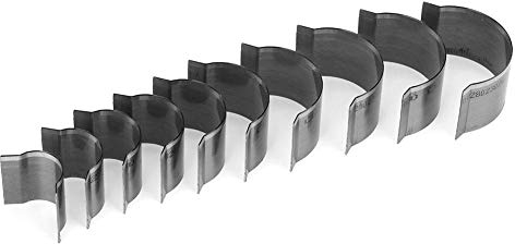 10 stücke Eckenschneider Form Set, Leder Kantenschneider Brieftasche Gürtel Ecke Leathercraft Cutter Metall Eckenschneider Stanzwerkzeug(round tail)
