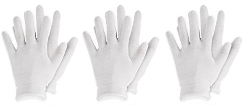 Yeahdor 3/6/12 Paare Handschuhe Baumwolle Arbeitshandschuhe Trikot Zwirnhandschuhe weiß Gartenhandschuhe für Erwachsene Handpflege Weiß 3 Paare One Size