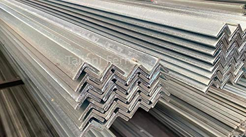 Barra angolare in ferro zincato. Lunghezza 3 metri circa. Taliani Ferro (Sezione 30x30x2mm)
