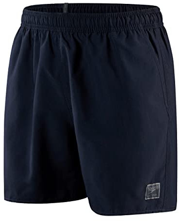 Speedo Herren Watershort Badehose 16| Schnell trocknend | Bequemer Sitz | Klassischer Style | Tunnelzugbund Badehose, Prime True Navy, Einheitsgröße