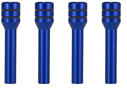 X AUTOHAUX 4 Pcs Aluminum Alloy Door Lock Knob Pull Pins for Car SUV Blue | Interior door lock knob, for Truck Automotive