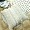 MOCOFO Kissenbezug aus ungebleichter Bio-Baumwolle mit Spitzenbesatz 45 * 45cm Beige Dekor Kissen