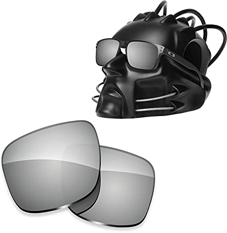 ToughAsNails Verres polarisés de rechange pour lunettes de soleil Oakley Holbrook OO9102, argent chromé, Taille unique