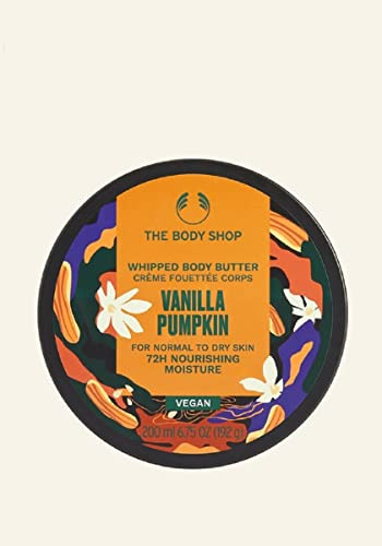 The Body Shop Vanilla Pumpkin Whipped Body butter 72 Hous nourishing moisture 200ML