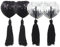 Cache Teton Reutilisable, 2 Paires Cache Tetons Femme Sexy Cache-Tétons Auto-adhésif Invisible en Silicone en Forme de Cœur avec Glands avec 1 Règle pour Accessoire de Fête de Couple