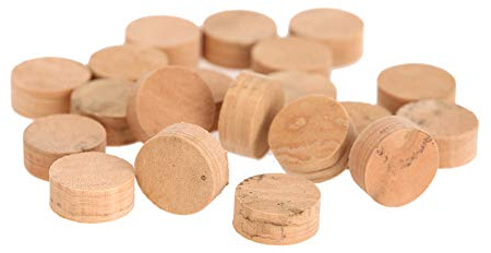 Trompete Wasserklappe Kork,Kork Wasserklappe Trompete,Trompeten Zubehör,Trompetenkorkpolster,Trompetenspießventilkork,Trompetenreinigung,Posaune Korkkissen,Trompetenkork 20 Stück 9,5 Mm Trompetenposau