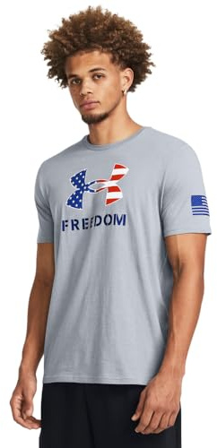 Under Armour Herren-T-Shirt mit Freedom-Grafik, kurzärmelig
